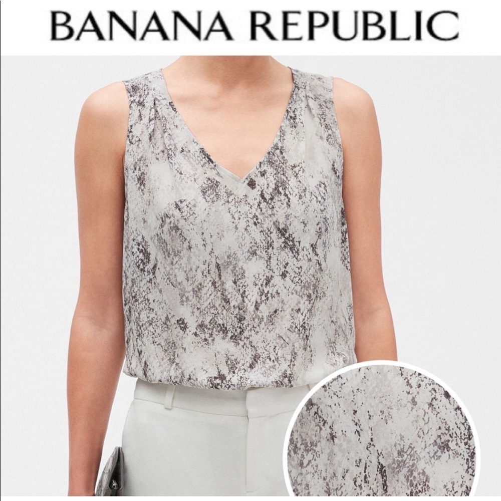 Banana Republic Snake Print Top